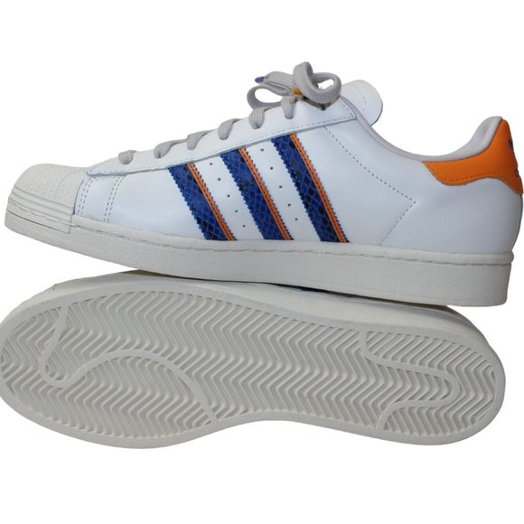 Adidas Superstar 'White Orange Rush Snakeskin' Men's 10.5 NEW! FZ6476 - Picture 11 of 14